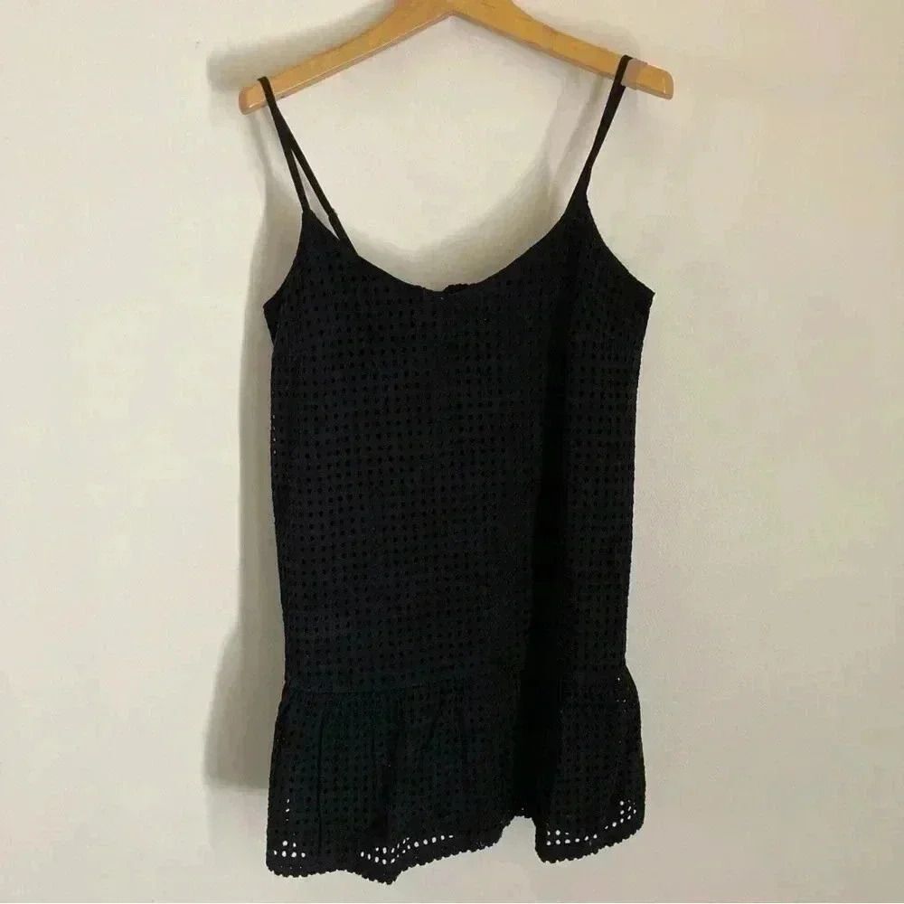 Vans Freeze Up Black Eyelet Mini Dress Women’s Small